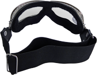 Летные очки (авиационные, мотоциклетные) на флисе :: ретро очки  :: черные ::