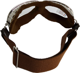 Летные очки (авиационные, мотоциклетные) на флисе :: ретро очки  :: коричневые ::